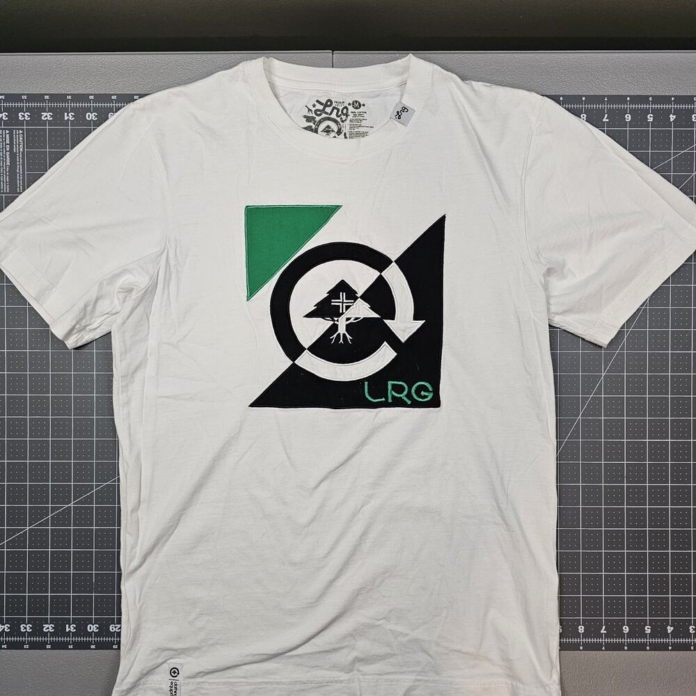 Lrg Lifted Research Group Tshirt Mens Medium Embroidered Skater Streetwear Y2K